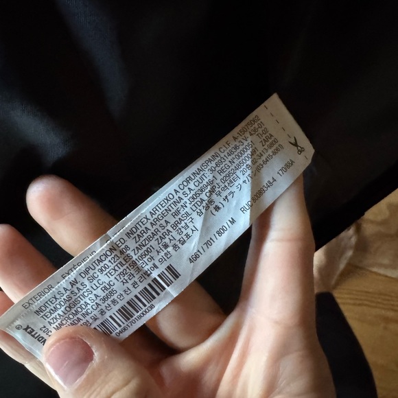 NWOT Zara Black Tailored Waistcoat Vest Size Medium - Picture 4 of 5